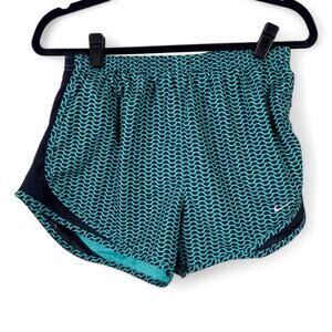 Nike Dri-Fit Running Shorts Teal Black Size M Retro Trackclub Sporty